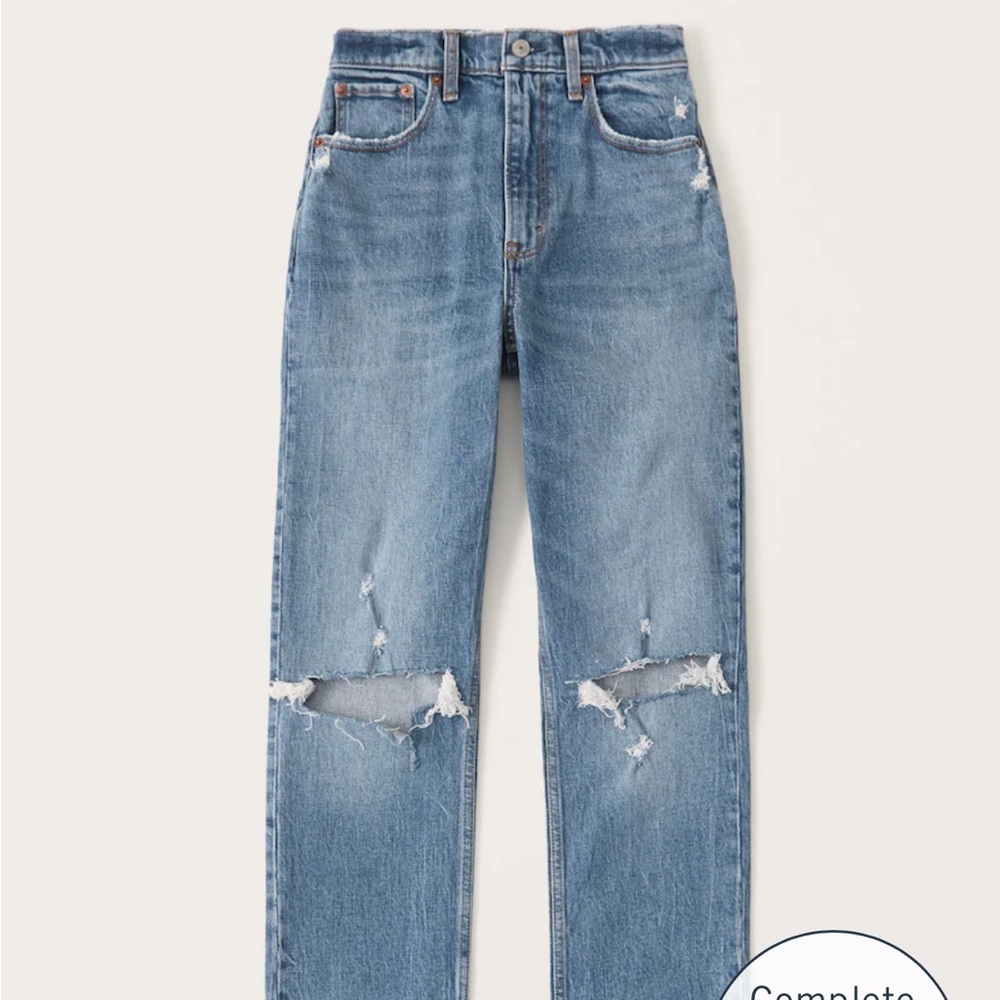 Abercrombie Ultra High Rise 90s Straight Jean